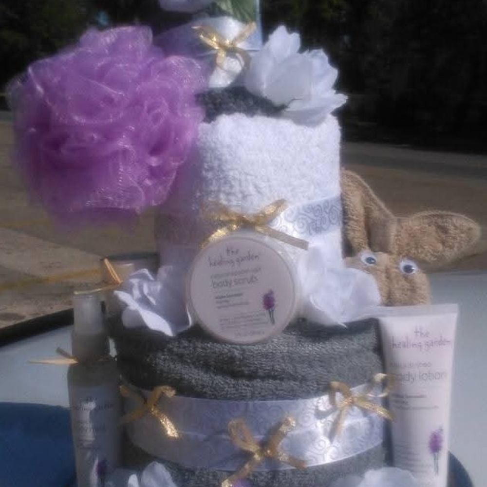Lavender Bath & Body Set - Purple and Gray